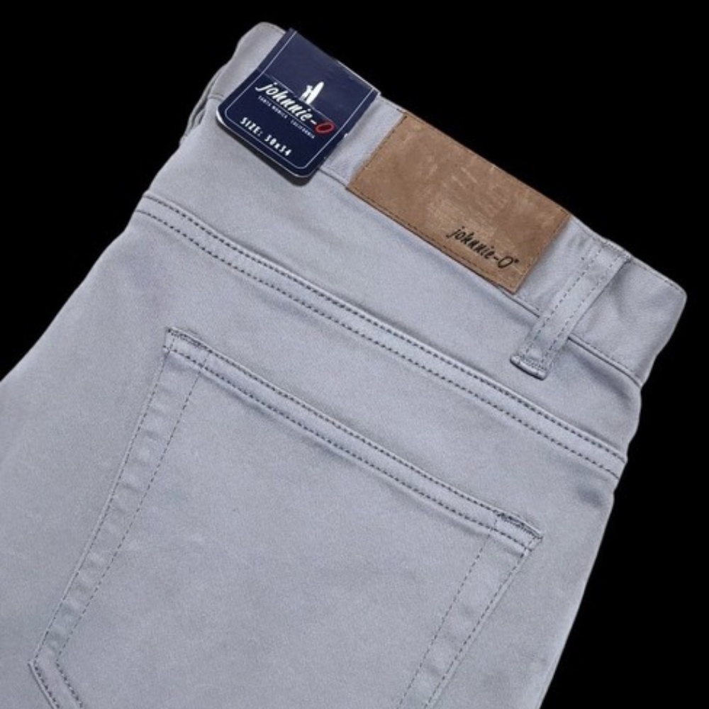 NEW Johnnie-O Terry Performance Stretch 5 Pocket Pants Gray 30x34 $178